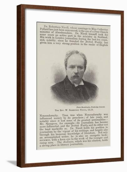 The Reverend W Robertson Nicoll-null-Framed Giclee Print