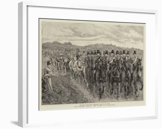 The Review before the Queen at Aldershot-null-Framed Giclee Print