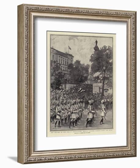 The Review of the Indian Contingents, Bengal Lancers Passing Down the Mall-null-Framed Giclee Print