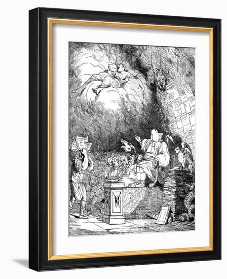 The Reviewer's Cave, 1765-Mortimer-Framed Giclee Print