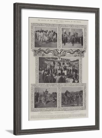 The Revival of the Ancient Roman Festival of the Palilia-null-Framed Giclee Print