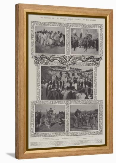 The Revival of the Ancient Roman Festival of the Palilia-null-Framed Premier Image Canvas