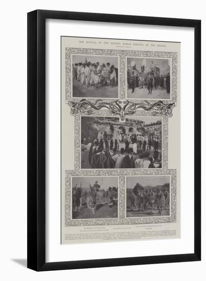 The Revival of the Ancient Roman Festival of the Palilia-null-Framed Giclee Print