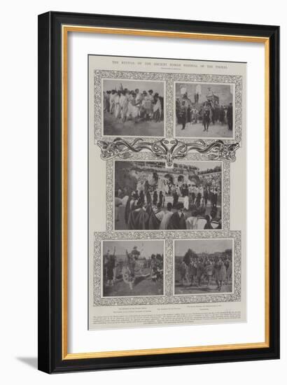 The Revival of the Ancient Roman Festival of the Palilia-null-Framed Giclee Print