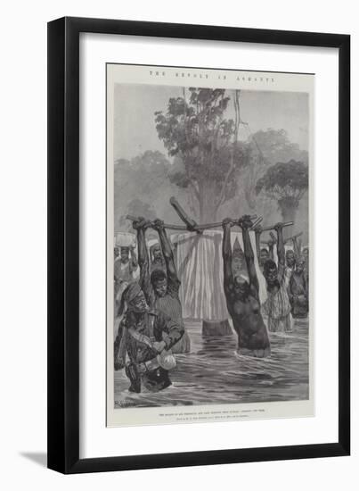 The Revolt in Ashanti-Richard Caton Woodville II-Framed Giclee Print