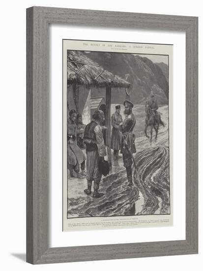 The Revolt in the Balkans, a Border Patrol-Richard Caton Woodville II-Framed Giclee Print