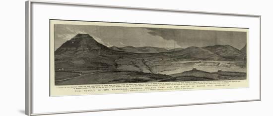 The Revolt in the Transvaal, General Colley's Camp and the Battle of Majuba Hill, 27 February-null-Framed Giclee Print