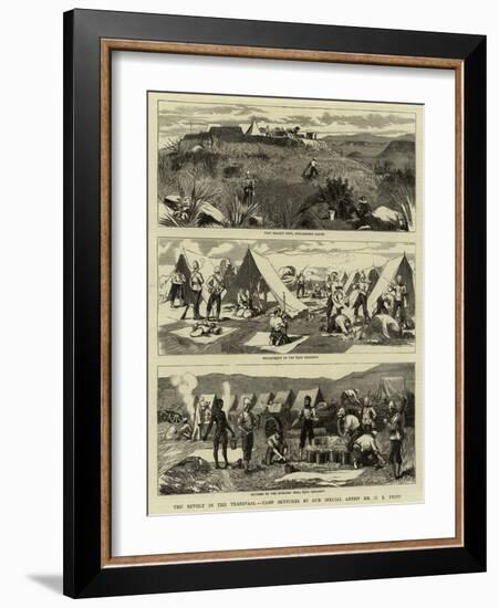 The Revolt in the Transvaal-Charles Edwin Fripp-Framed Giclee Print