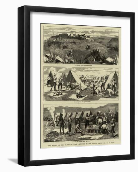 The Revolt in the Transvaal-Charles Edwin Fripp-Framed Giclee Print