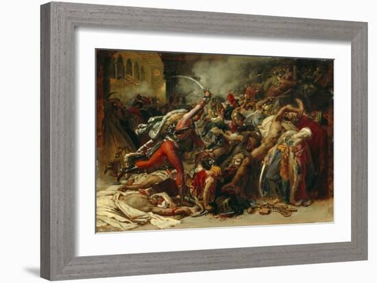 The Revolt of Cairo, C.1810-Anne-Louis Girodet de Roussy-Trioson-Framed Giclee Print