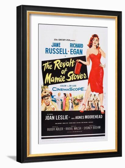 The Revolt of Mamie Stover, Left: Richard Egan; Right: Jane Russell, 1956-null-Framed Art Print