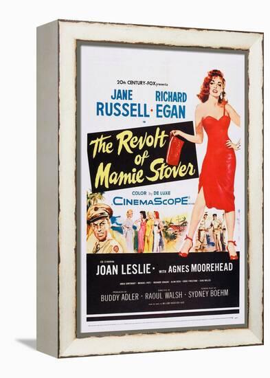 The Revolt of Mamie Stover, Left: Richard Egan; Right: Jane Russell, 1956-null-Framed Stretched Canvas