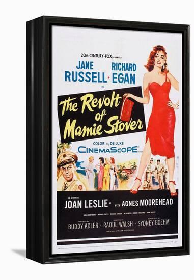 The Revolt of Mamie Stover, Left: Richard Egan; Right: Jane Russell, 1956-null-Framed Stretched Canvas
