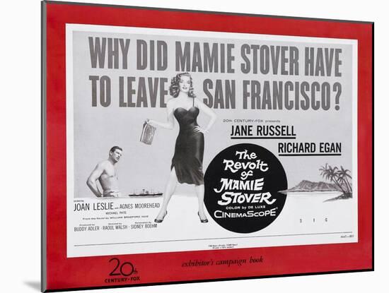 The Revolt of Mamie Stover, UK Movie Poster, 1956-null-Mounted Art Print