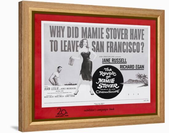 The Revolt of Mamie Stover, UK Movie Poster, 1956-null-Framed Stretched Canvas