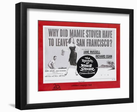 The Revolt of Mamie Stover, UK Movie Poster, 1956-null-Framed Art Print