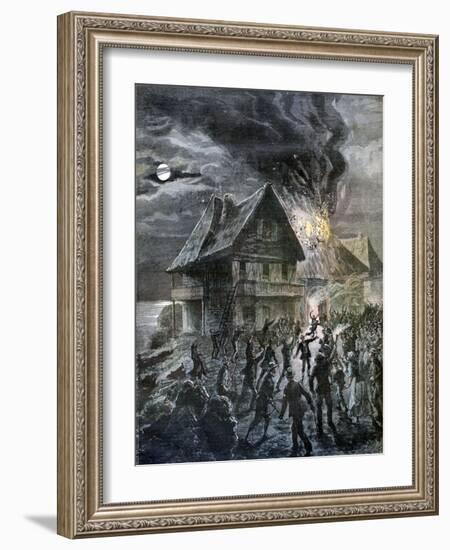 The Revolt on the Island of Sercq, 1892-Henri Meyer-Framed Giclee Print