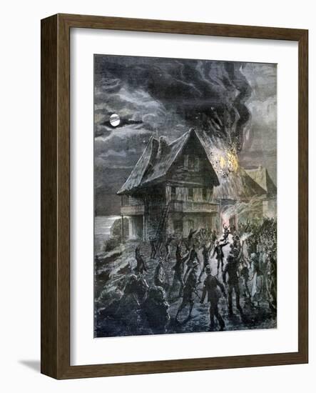 The Revolt on the Island of Sercq, 1892-Henri Meyer-Framed Giclee Print