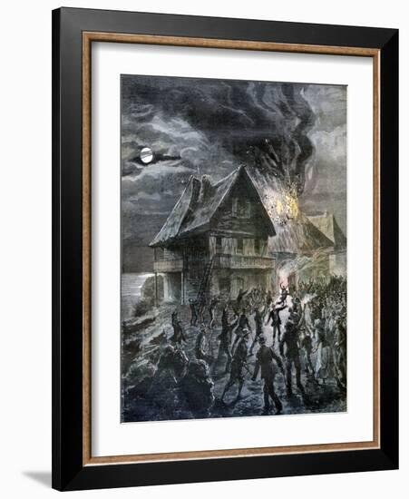 The Revolt on the Island of Sercq, 1892-Henri Meyer-Framed Giclee Print