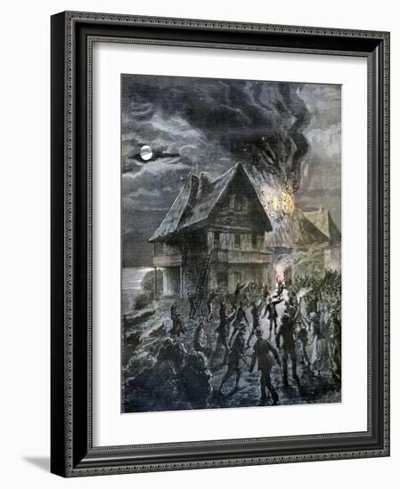 The Revolt on the Island of Sercq, 1892-Henri Meyer-Framed Giclee Print