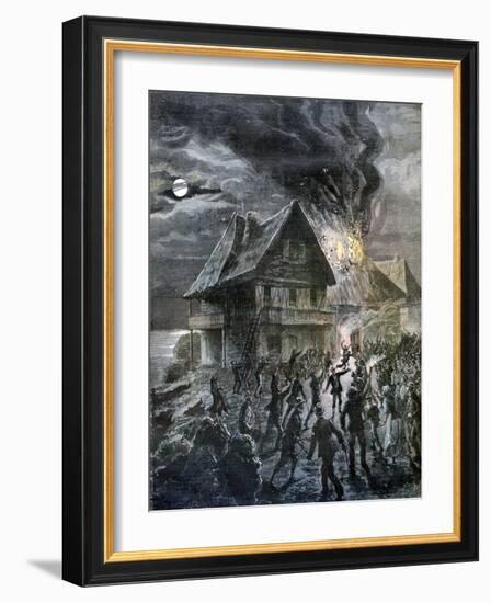 The Revolt on the Island of Sercq, 1892-Henri Meyer-Framed Giclee Print