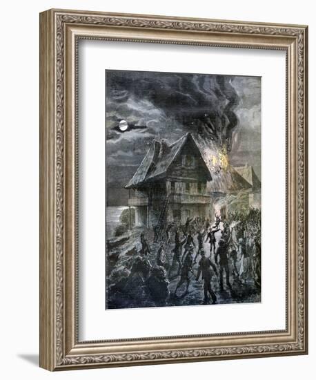 The Revolt on the Island of Sercq, 1892-Henri Meyer-Framed Giclee Print