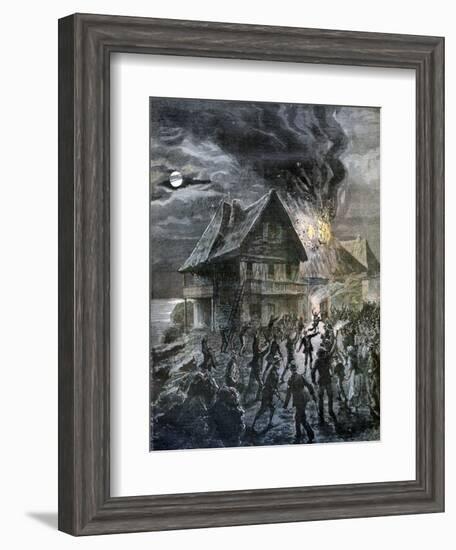 The Revolt on the Island of Sercq, 1892-Henri Meyer-Framed Giclee Print