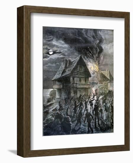 The Revolt on the Island of Sercq, 1892-Henri Meyer-Framed Giclee Print