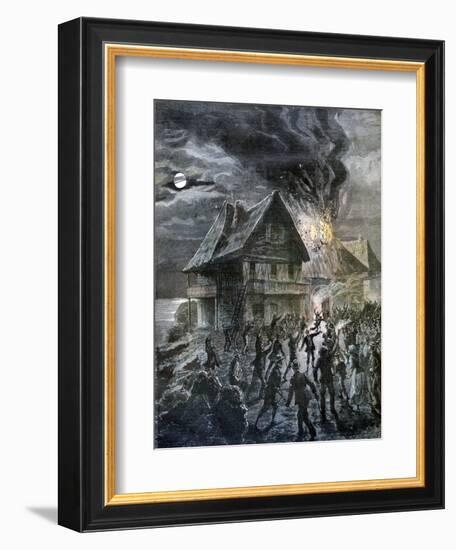 The Revolt on the Island of Sercq, 1892-Henri Meyer-Framed Giclee Print