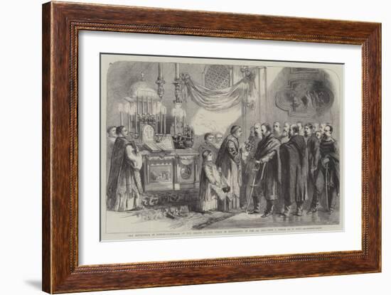 The Revolution in Naples, Garibaldi at the Shrine of the Virgin of Piedigrotta on the 8th Inst-Thomas Nast-Framed Giclee Print