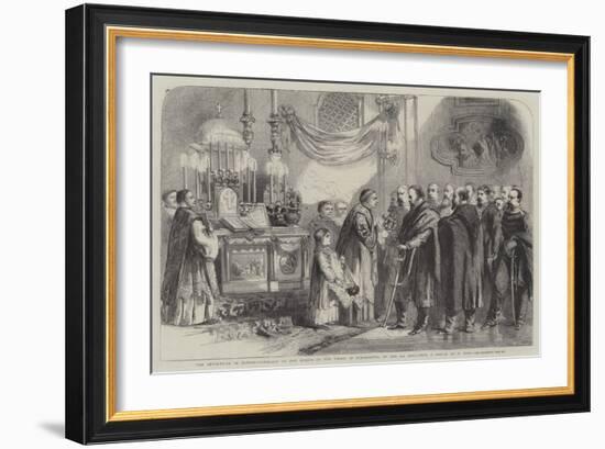 The Revolution in Naples, Garibaldi at the Shrine of the Virgin of Piedigrotta on the 8th Inst-Thomas Nast-Framed Giclee Print