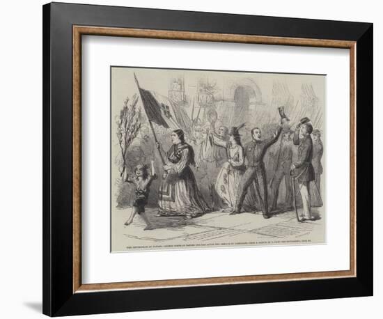 The Revolution in Naples, Street Scene in Naples the Day after the Arrival of Garibaldi-Thomas Nast-Framed Giclee Print