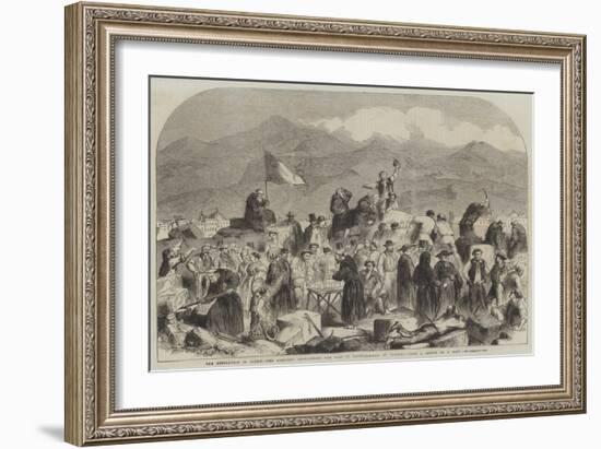 The Revolution in Sicily, the Sicilians Demolishing the Fort of Castellamare, at Palermo-Thomas Nast-Framed Giclee Print