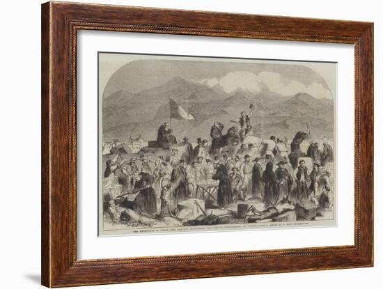 The Revolution in Sicily, the Sicilians Demolishing the Fort of Castellamare, at Palermo-Thomas Nast-Framed Giclee Print