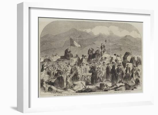 The Revolution in Sicily, the Sicilians Demolishing the Fort of Castellamare, at Palermo-Thomas Nast-Framed Giclee Print