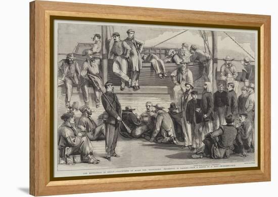 The Revolution in Sicily, Volunteers on Board the Washington Proceeding to Palermo-Thomas Nast-Framed Premier Image Canvas