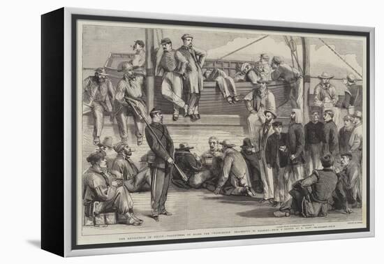 The Revolution in Sicily, Volunteers on Board the Washington Proceeding to Palermo-Thomas Nast-Framed Premier Image Canvas