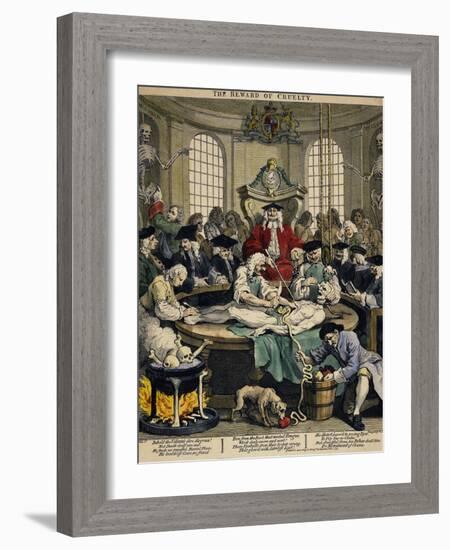 The Reward of Cruelty, 1751-William Hogarth-Framed Giclee Print