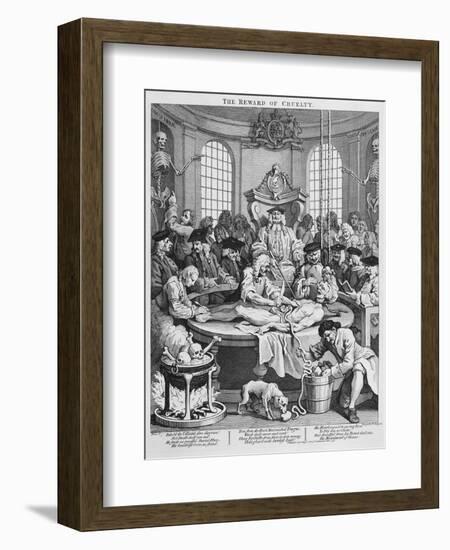 The Reward of Cruelty, 1751-William Hogarth-Framed Giclee Print