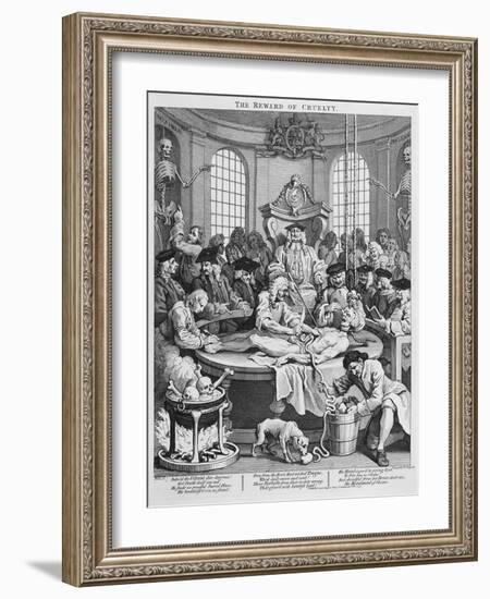 The Reward of Cruelty, 1751-William Hogarth-Framed Giclee Print