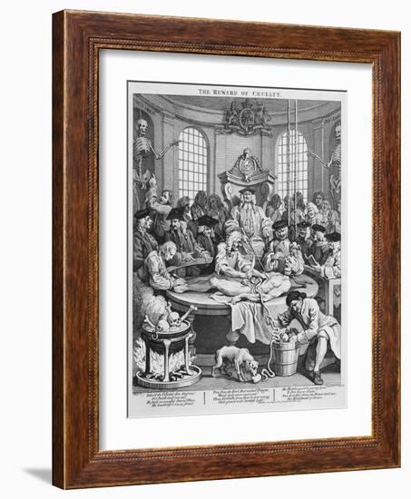 The Reward of Cruelty, 1751-William Hogarth-Framed Giclee Print
