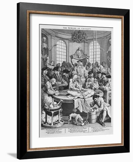 The Reward of Cruelty, 1751-William Hogarth-Framed Giclee Print