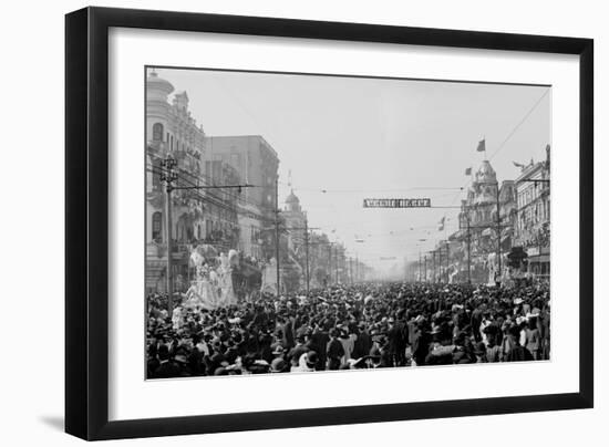 The Rex Pageant, Mardi Gras-null-Framed Photographic Print