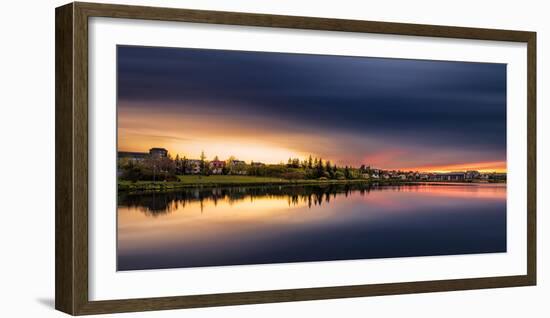 The Reykjavik Pond, Reykjavik, Iceland-null-Framed Photographic Print