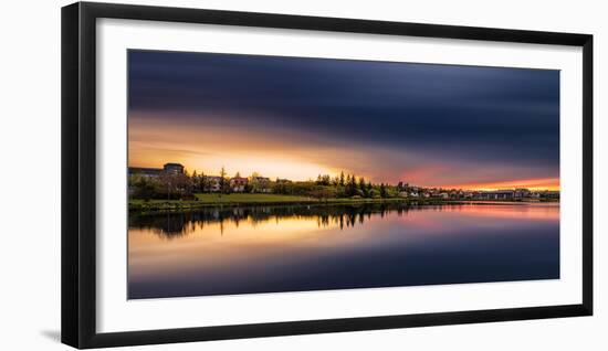 The Reykjavik Pond, Reykjavik, Iceland-null-Framed Photographic Print