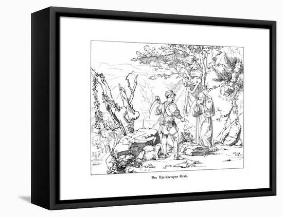 The Rheinberger's Grave-Alfred Rethel-Framed Premier Image Canvas