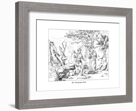 The Rheinberger's Grave-Alfred Rethel-Framed Giclee Print