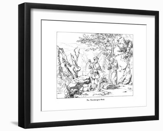 The Rheinberger's Grave-Alfred Rethel-Framed Giclee Print