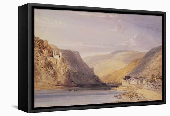 The Rhine at Assmannshausen-William Callow-Framed Premier Image Canvas