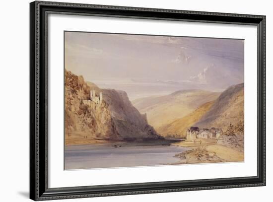 The Rhine at Assmannshausen-William Callow-Framed Giclee Print